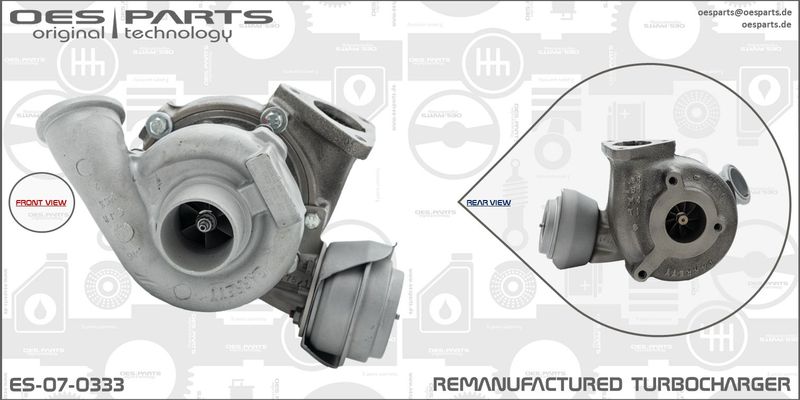 OES PARTS kompresorius, įkrovimo sistema ES-07-0333